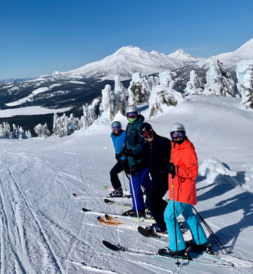 skiing in bend