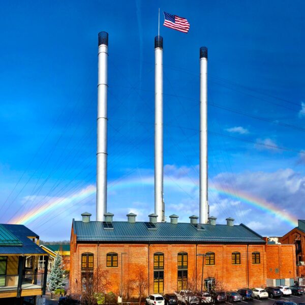 Old Mill Smoke Stacks